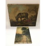 Two Victorian oil paintings comprising a pastoral