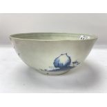 A Nanking cargo blue and white bowl decorated with