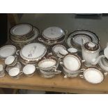 A Royal Stafford porcelain dinner and tea set deco