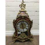 A reproduction French Mantle clock, having circula