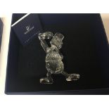 A Swarovski Crystal Disney Donald Duck figure boxe