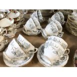 A Royal Albert Silver Maple part tea set, 1st Qual