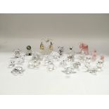 A collection of Swarovski crystal animal plus thre