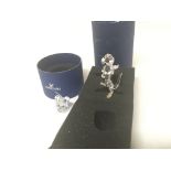 A Swarovski Crystal Disney figure and a small mous