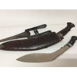 A Roman style fighting dagger and two Kukri knifes