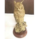 A Brass Owl measuring 30CM in height. NO RESERVE