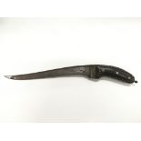 A rare Middle Eastern dagger with horn handle, Bla