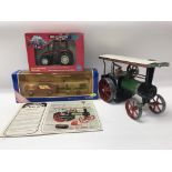 Mamod steam engine & Corgi toy boxed & Britains
