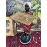 A Decorative Blackamoor Dumb Waiter Calling Card S