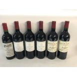 Collection of various red wines including 1988 cha