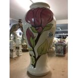 A large Anemone design Moorcroft vase. Height 32cm