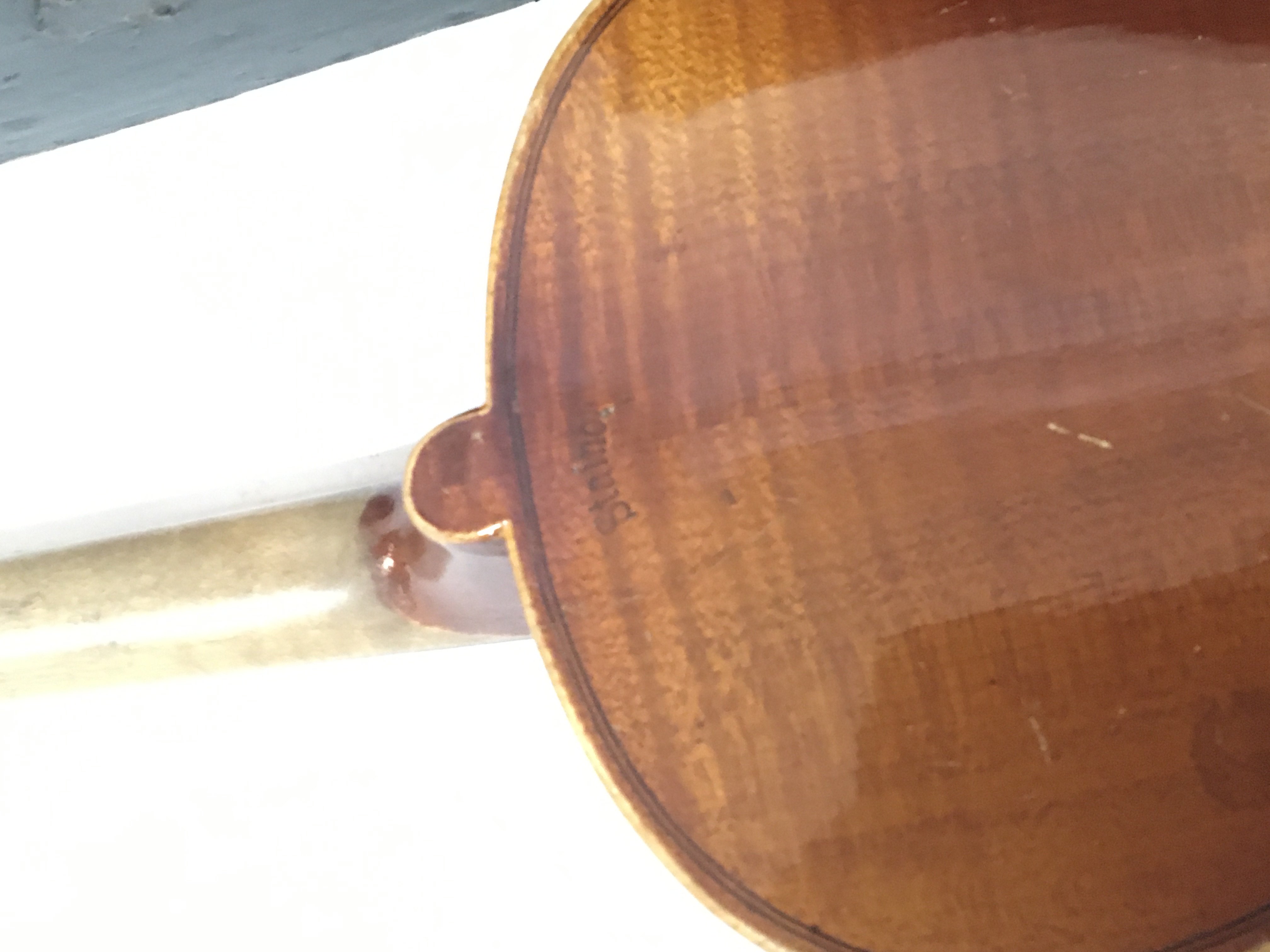 A full size Violin in a fitted case with bow stamp - Image 2 of 6