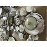 A Collection of cups and saucers including Wedgwoo