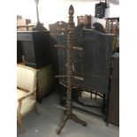 A turned wood hat and coat stand NO RESERVE