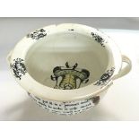 A early Victorian Chamber Pot. A/F. NO RESERVE