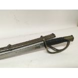 An American US cavalry sword. With a brass guard m