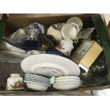 A Box of China a glass ware various NO RESERVE