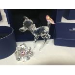 A Swarovski Crystal Disney Figure Bambi with plaqu