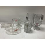 A collection of good Victorian pressed glassware t