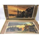 Two framed oil painting by Frank Edwards NO RESERV