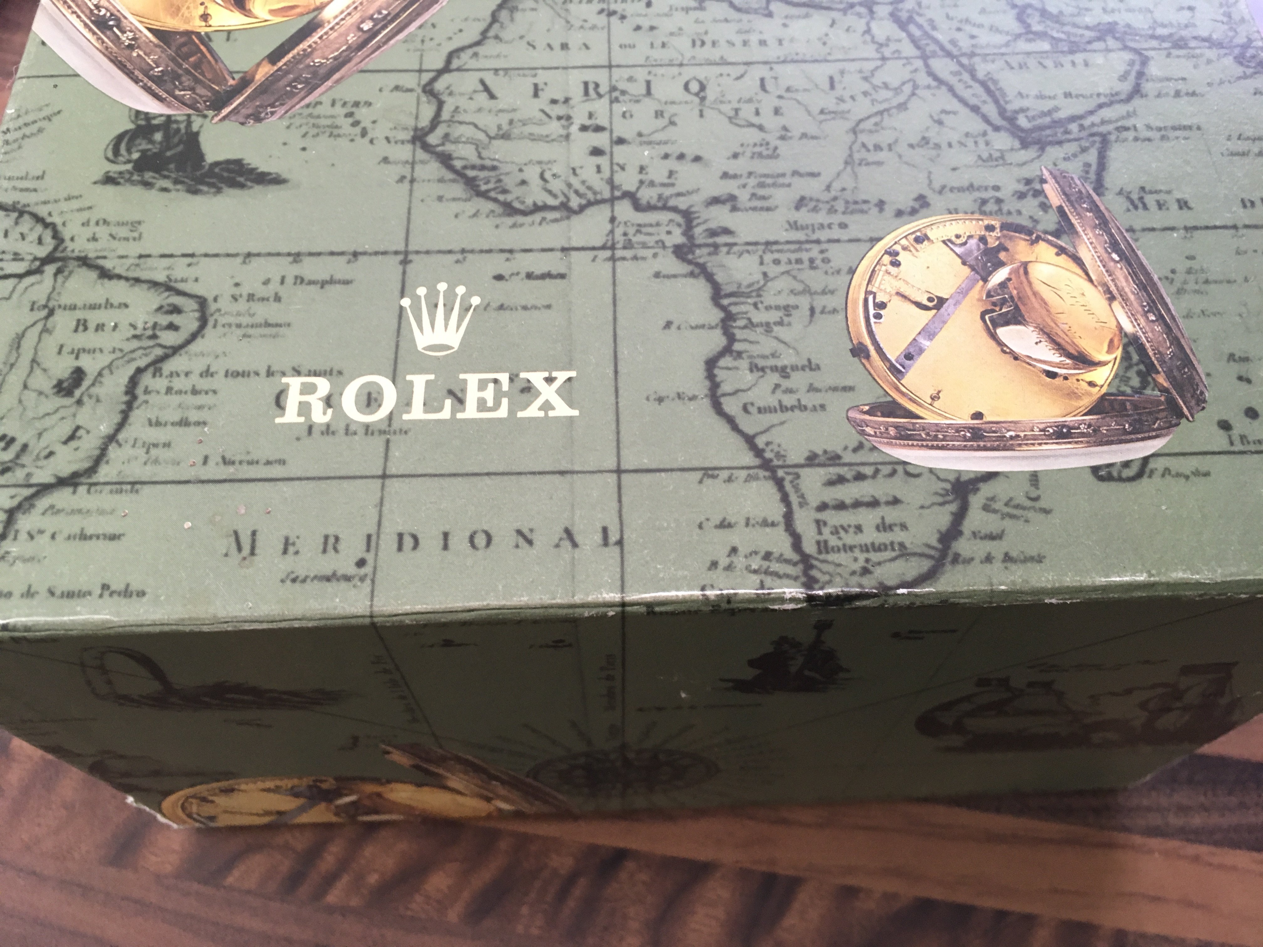 A Rolex vintage box with paperwork . - Image 3 of 4