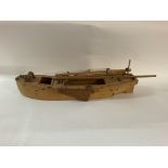 A model of the Thames sailing barge, unfinished pr