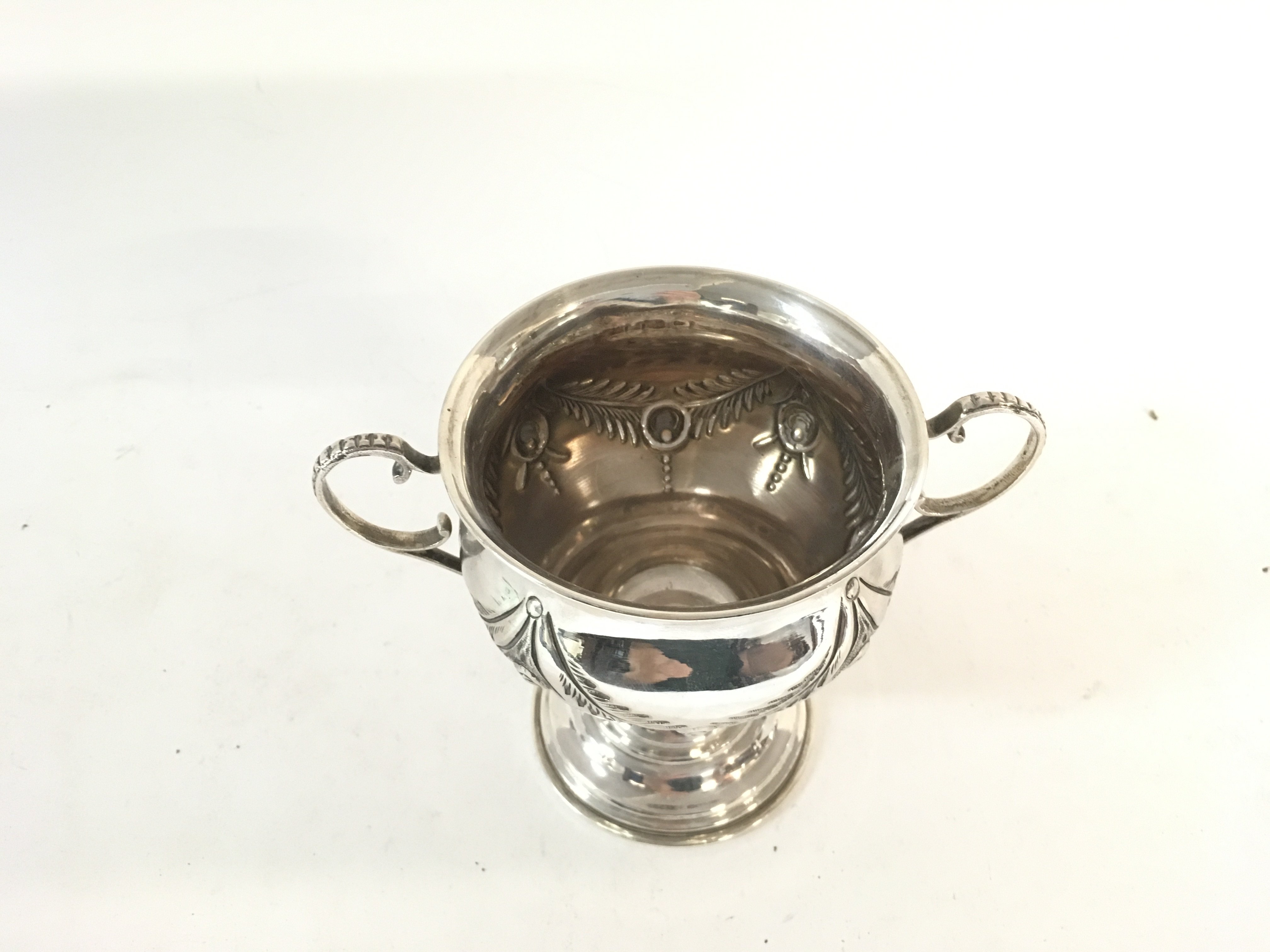 A hallmarked silver trophy cup. - Image 2 of 2