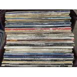 A collection of LPs by various artists including B