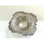 Hallmarked vintage silver dish.