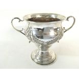 A hallmarked silver trophy cup.