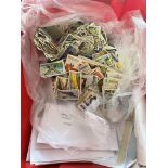 A large quantity of cigarette cards, loose mixed t