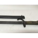 A French bayonet with Hook quilon the blade edge e