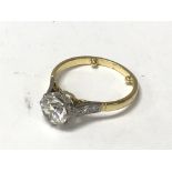 1920's 18ct yellow gold & platinum mounted 1.4ct o