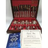 A cased Regalia silver plated cutlery set.