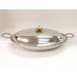 A silver tureen and cover, London 1872. Approx 805