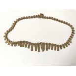 9ct gold collar necklace. Approx 2.6g