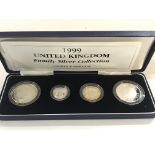 1999 U.K. family silver collection with COA.