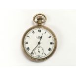 A 9ct gold cased Smiths pocket watch.