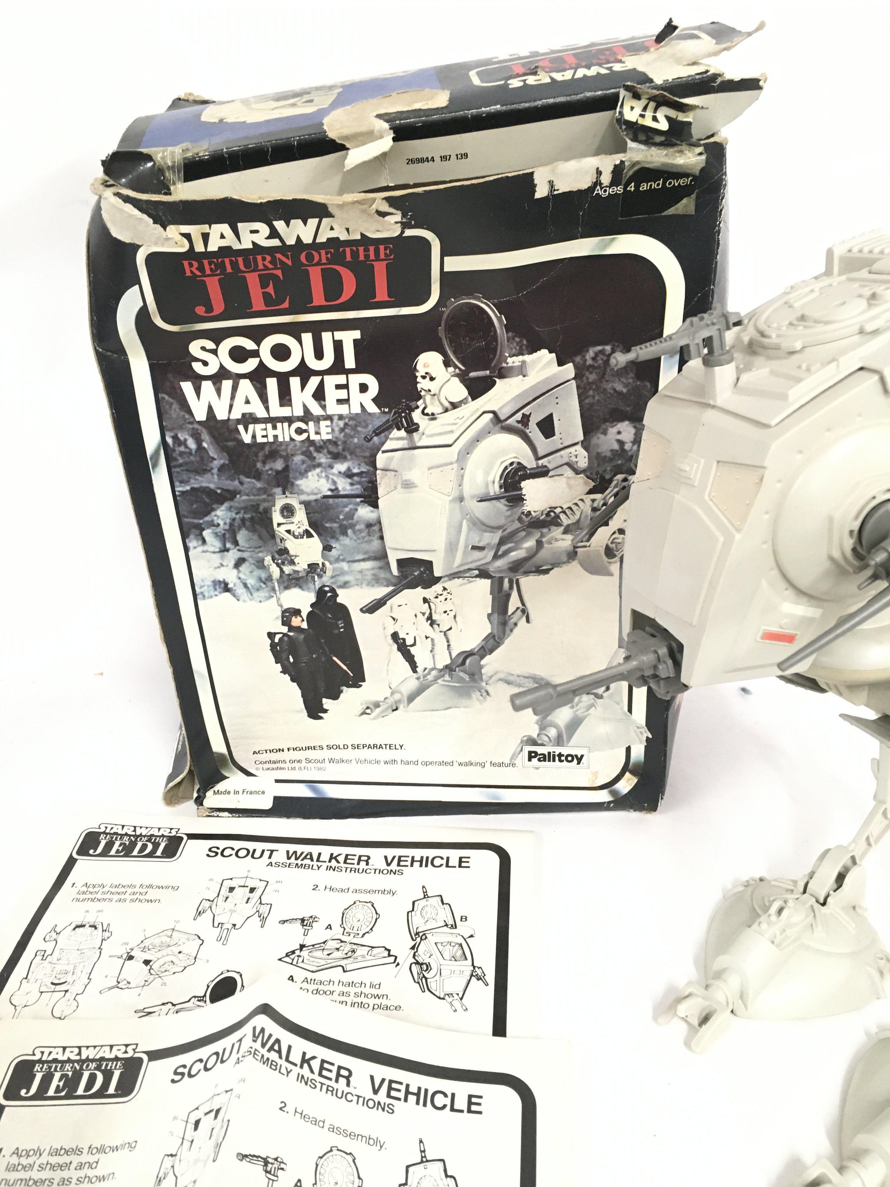 A Vintage Star Wars Scout Walker Boxed by Palitoy. - Image 2 of 3