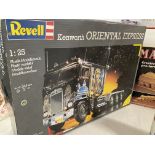 Collection of model kits including Revell Oriental Express truck and Arado Ar plane plus