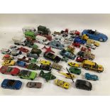 A Box Containing a Collection of Playworn Die-Cast