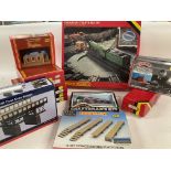 A Box Containing Boxed Hornby Platforms. Sheds. A Turntable etc.