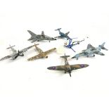 A Collection of Dinky Toys Aircraft Mostly Playworn.