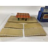 Collection of Hornby Dublo boxed and loose railway buildings and accessories