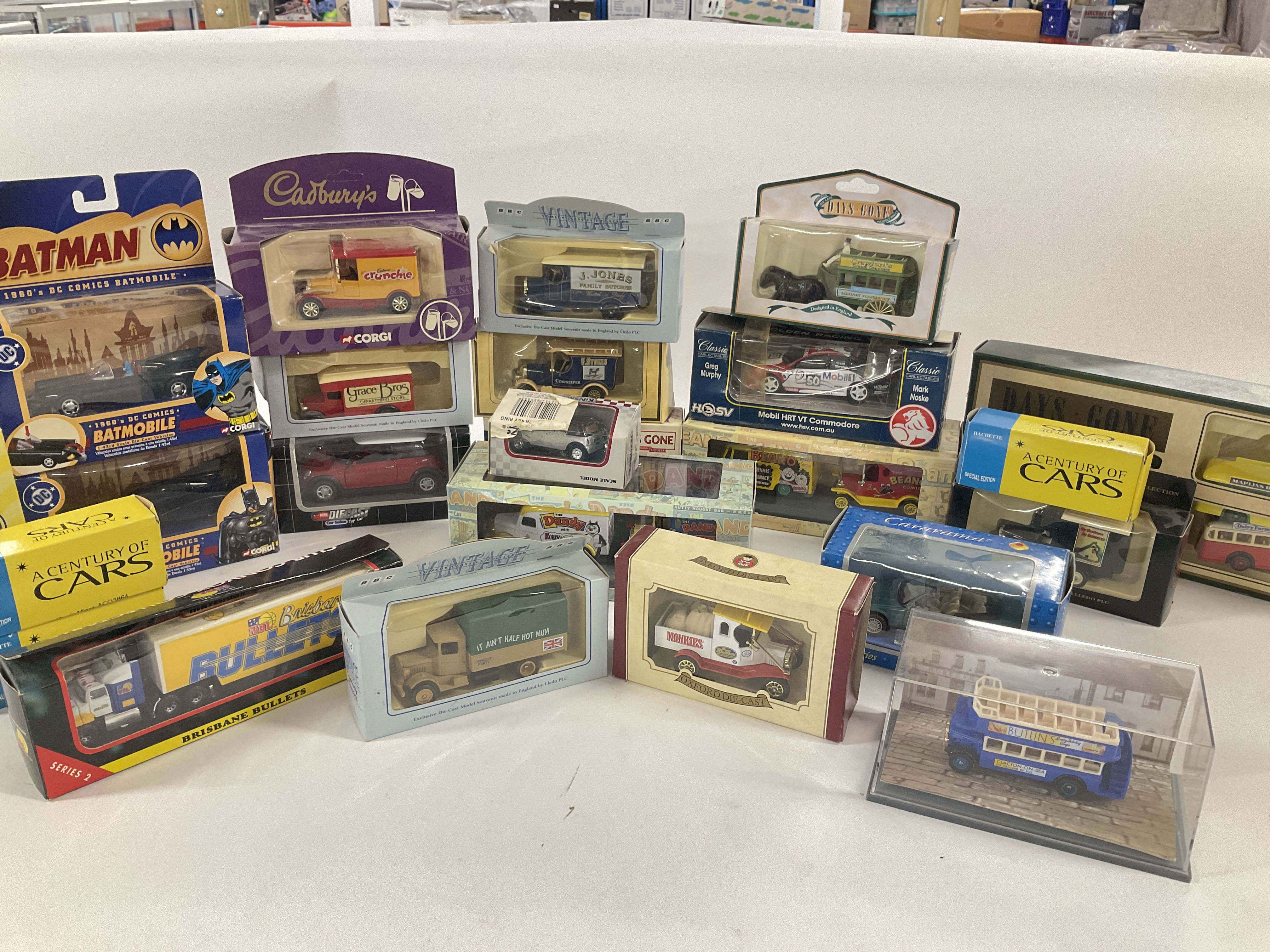 A Collection of Boxed Days Gone. Corgi Batmobiles.