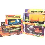 4 X Boxed Matchbox vehicles. A Bandolero #K-36. A