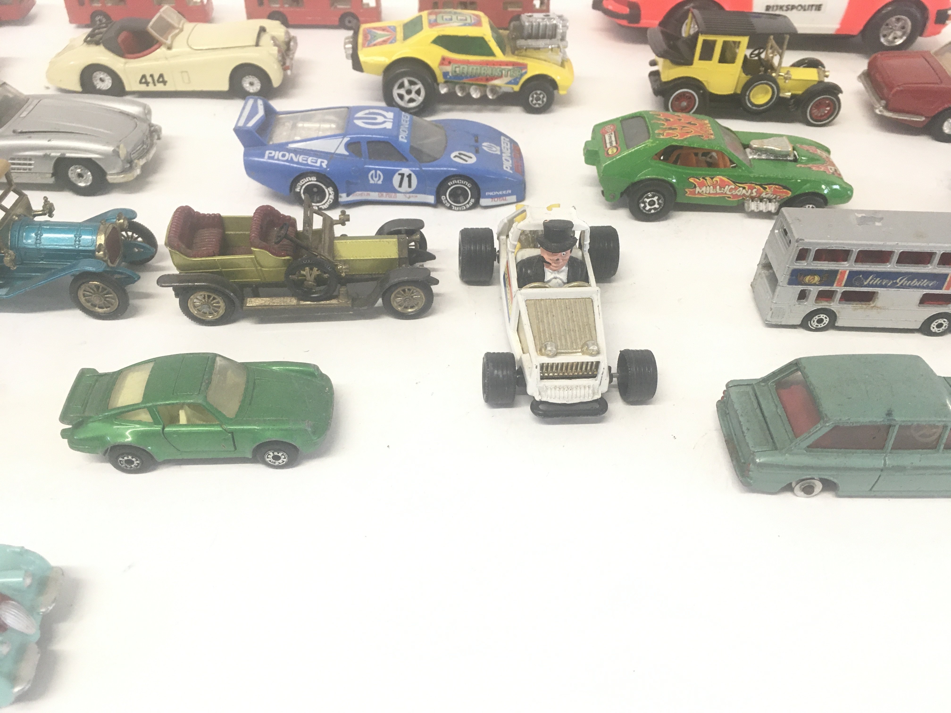 Collection of various playworn vehicles including dinky- corgi - matchbox etc. - Image 2 of 4