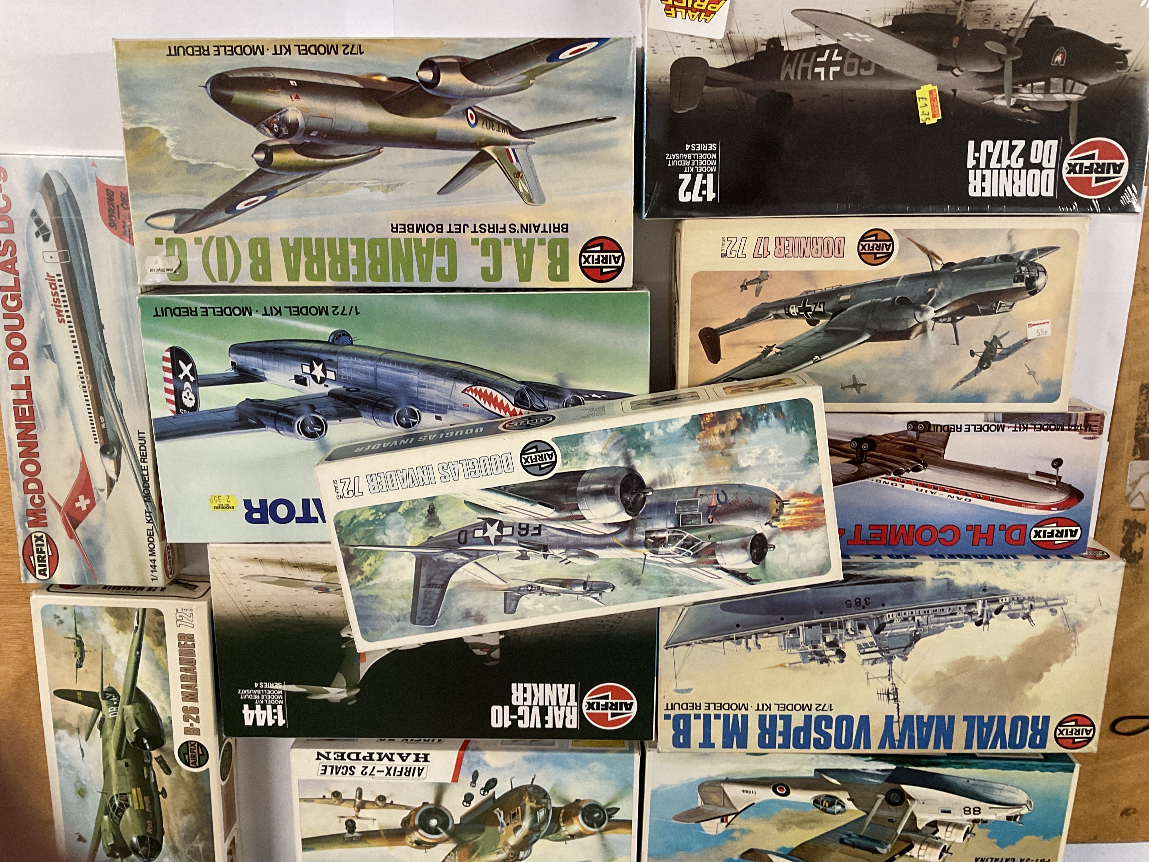 A Collection of Aircraft Airfix Model Kits and a R