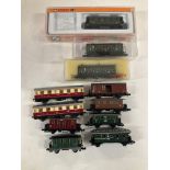 A Collection of. Ail you Loose N Gauge Rolling stock.