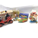 4 X Boxed Tin Plate Toys including Tricycle with B